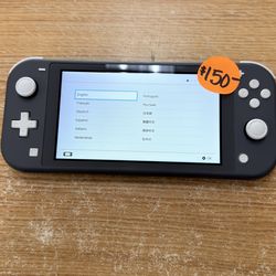 NINTENDO SWITCH LITE GRAY W/ CHARGER