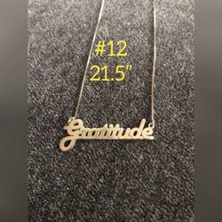 925 Silver Rose Gold Necklace 