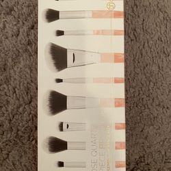 BH Cosmetic Rose Quartz 9 Piece Marbled Brush Set 