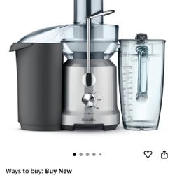 Breville BJE430SIL Juice Fountain Cold, 70 fl oz, Silver