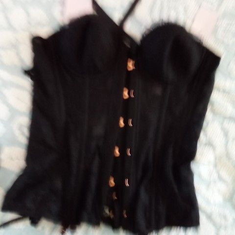 NEW Fenty X Savage Black Lace Corset Large