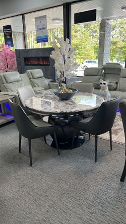 Round Marble Dining Table 