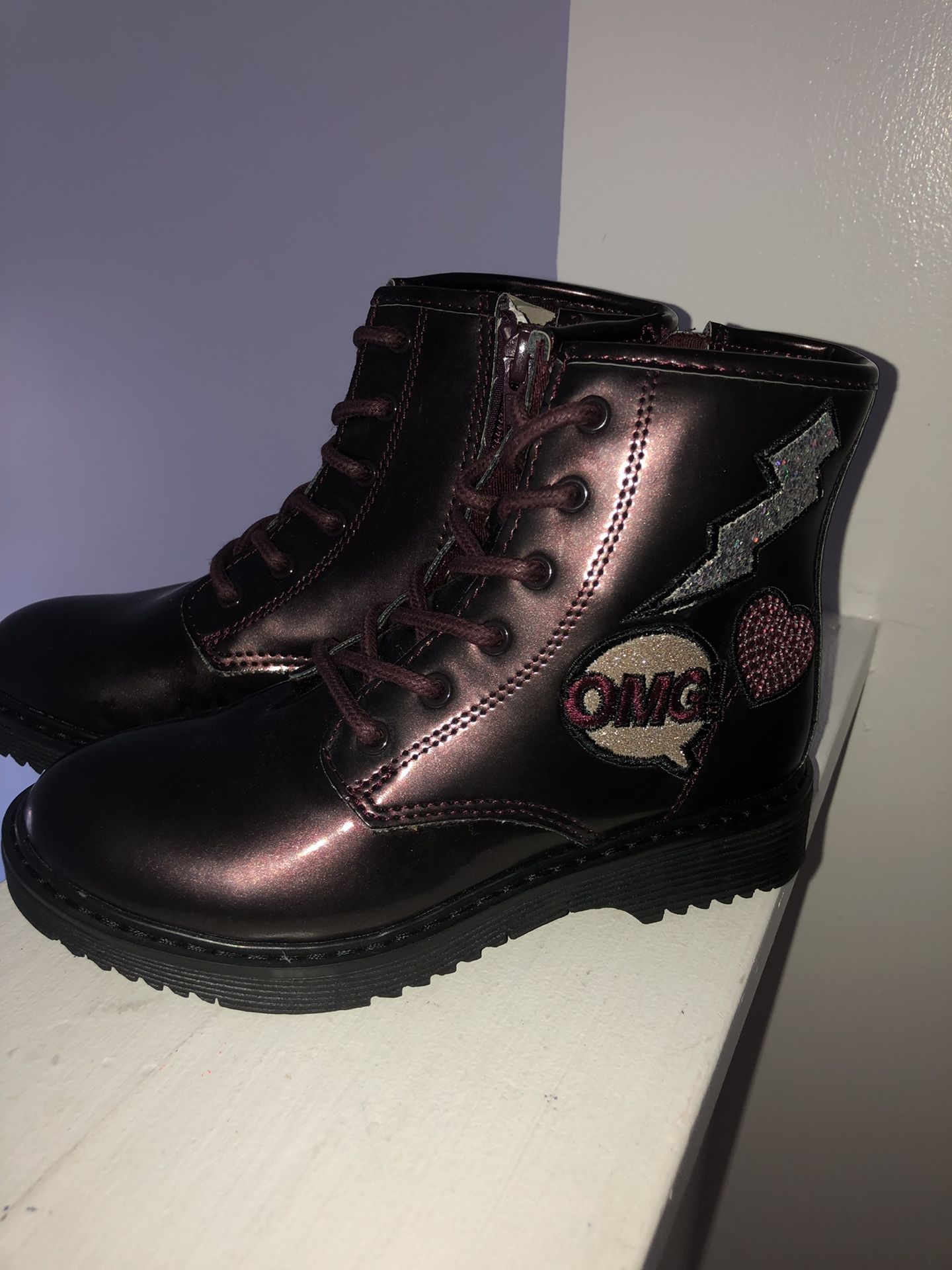 Girls Size 12 Moto Boots