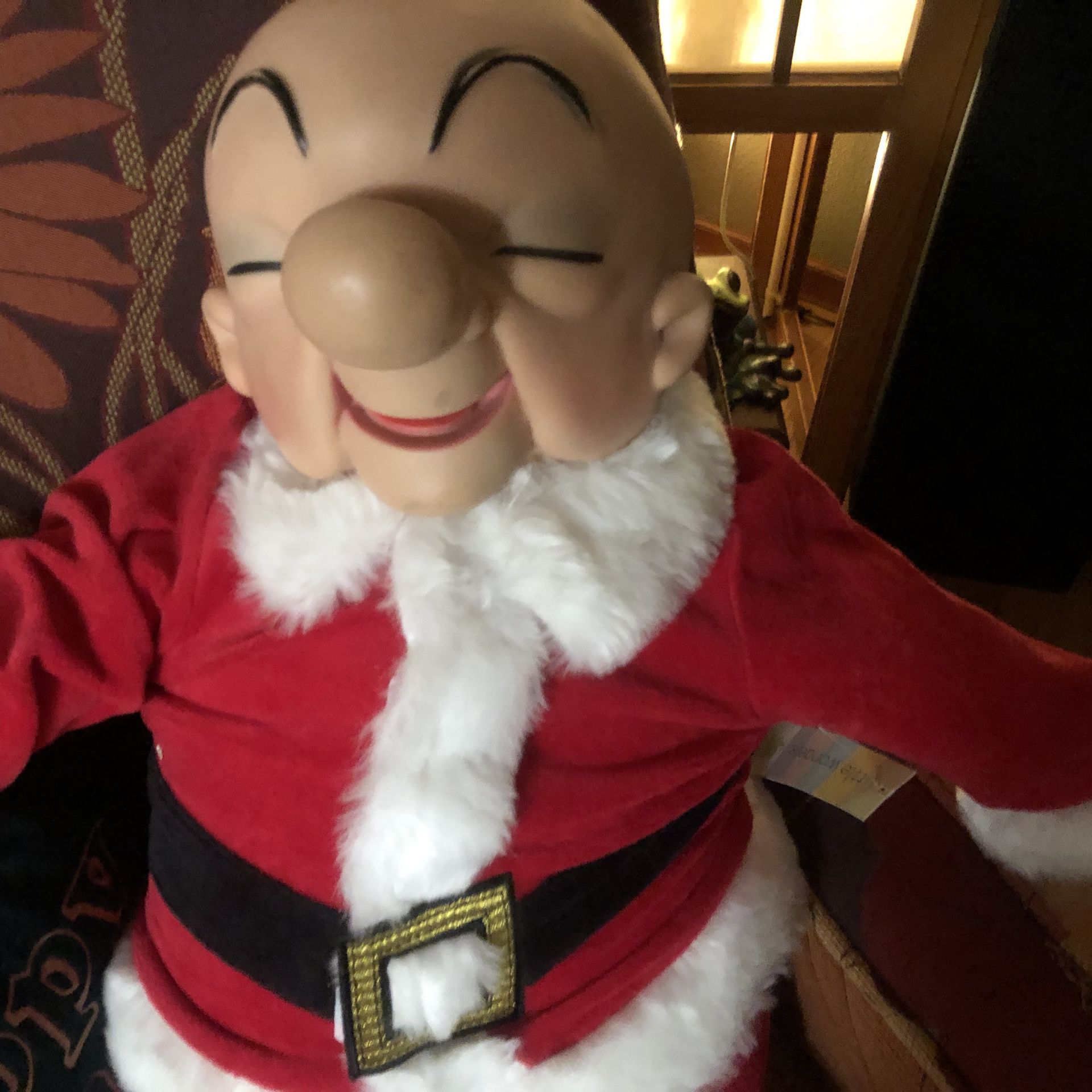 Mr Magoo Doll Dressed In Santa Suit  