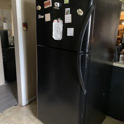 Black refrigerator 