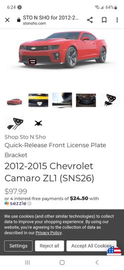 Camaro Show&GO License Plate Holder Zl1 Rs Ss