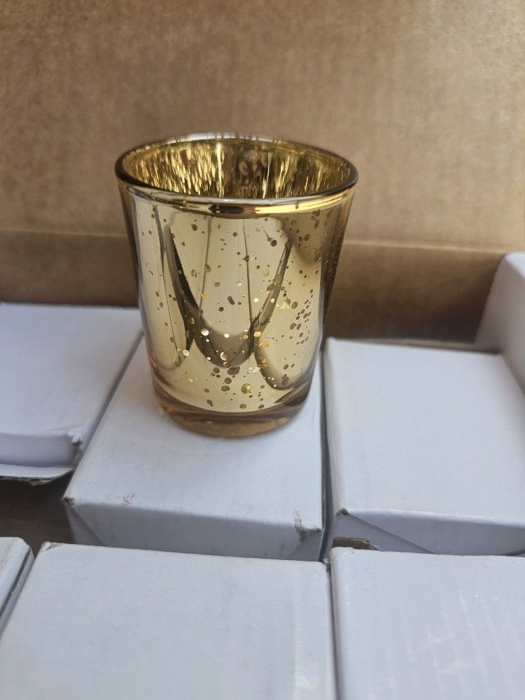 Gold Tealight Candle Holders