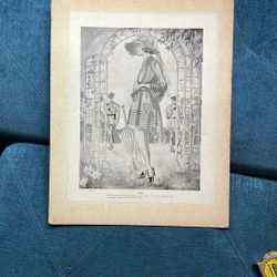 Fashion Lady Costume Print 1918 Picture