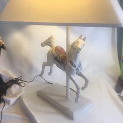Carousel Horse Table Lamp Vintage Merry Go Round