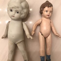 Antique Bisque Hinged Made In Japan Dolls