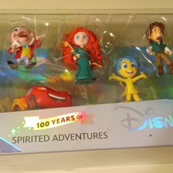 Disney 100 Years Of Spirited Adventures. 9 Pieces Mint In Box