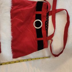Cute Santa Pant Christmas Purse.  Homemade