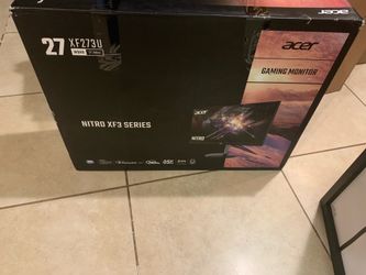 Like New in Box 27” Acer QHD 240hz 27” Gaming Monitor!