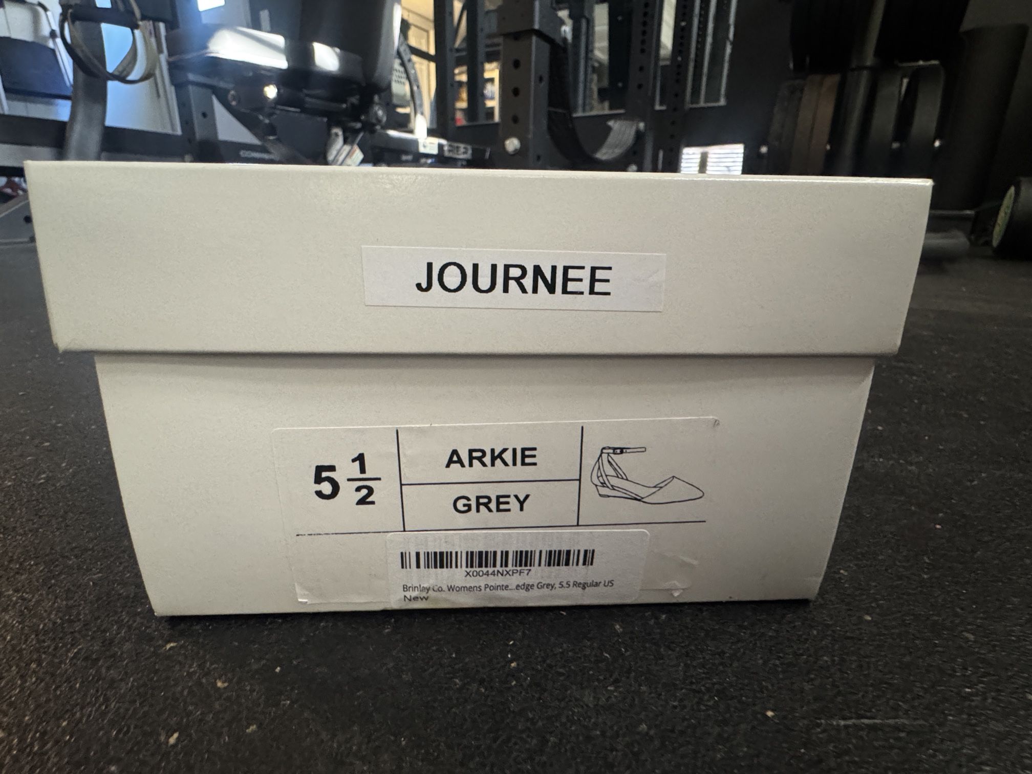 Grey Pointed Wedge, Size 5.5