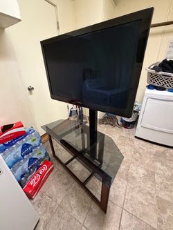 Panasonic Plasma TV with TV stand