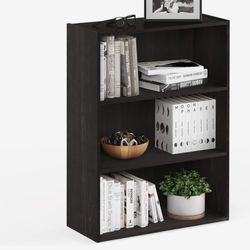 Black Wooden Bookshelf 