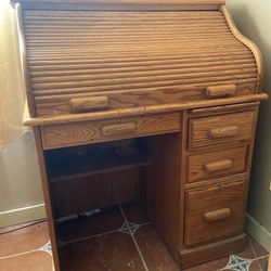 Roll Top Oak desk 