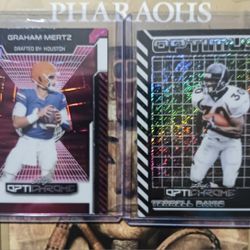 Really Nice Graham Mertz #1/1 & Terrell Davis #1/1 Cards NM/ Better