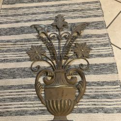 Metal Hanging Grecian Urn Wall Decor 