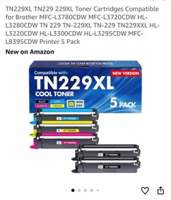 TN229XL TN229 229XL Toner Cartridges Compatible for Brother MFC-L3780CDW MFC-L3720CDW HL-L3280CDW TN 229 TN-229XL TN-229 TN229XXL HL-L3220CDW HL-L3300