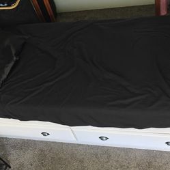 Twin Beds With Drawers White