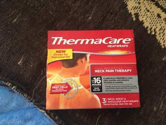 Thermacare heat packs 16hrs for neck wrist and shoulder