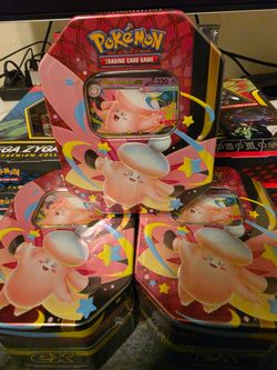 Pokemon TCG Mega Moonlit Tin (Mega Clefable ex) -Factory Sealed