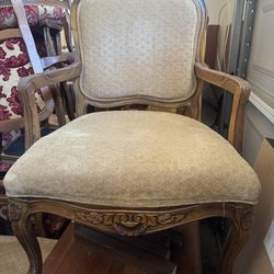 2 Antique Oversized Gold Chairs