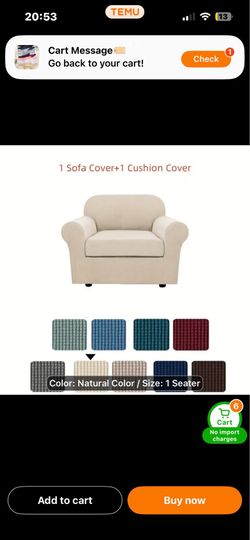 Sofa Cover, $10