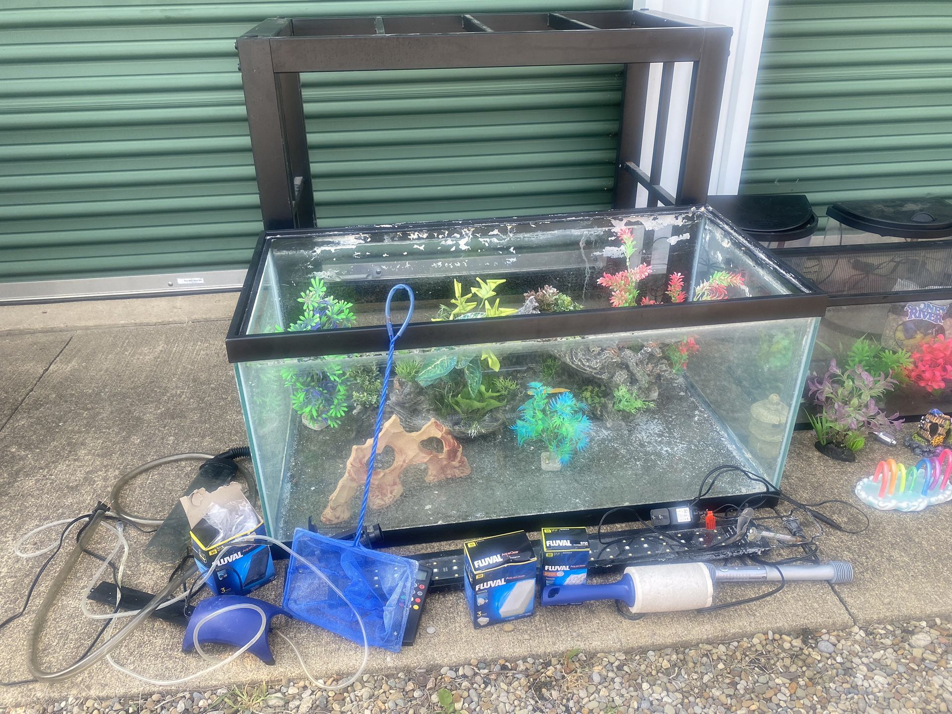 Used 40-Gallon Fish Tank Set-Up