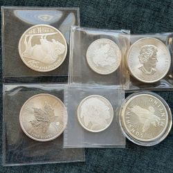 6oz Fine Silver Coin Lot 