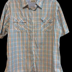 PD&C men’s %100 cotton button up shirt XXL