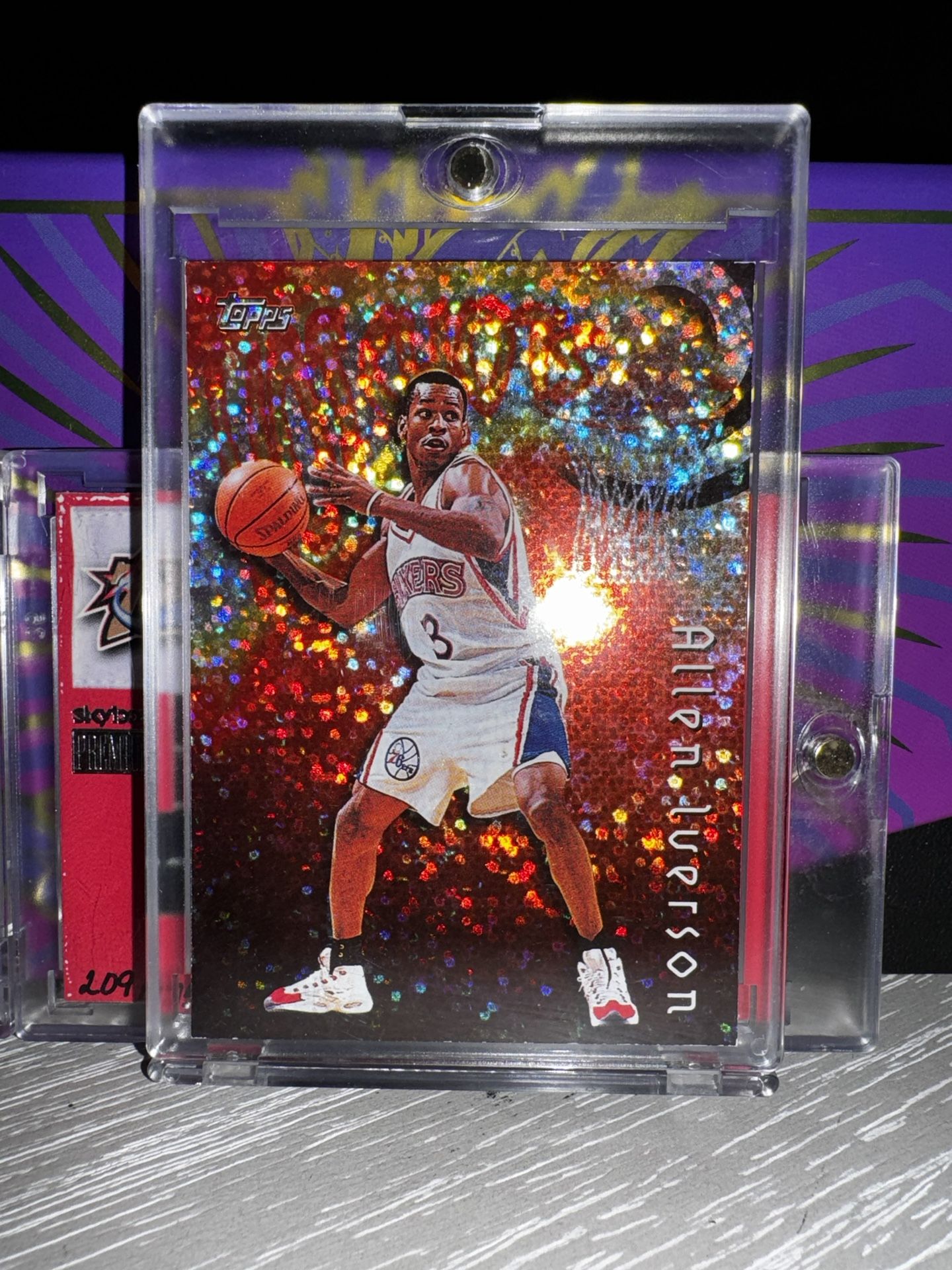 1997 Topps “hotshots” Allen Iverson Refractor