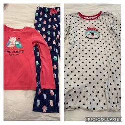 Girls Carters Pajama Lot Size 8-10