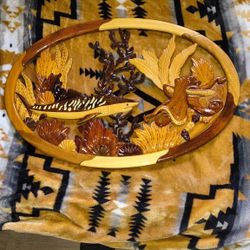 Hand Made Hawaiian Wood Wall Art.. New.. Bought From A Hawaiian Local In Hawaii 