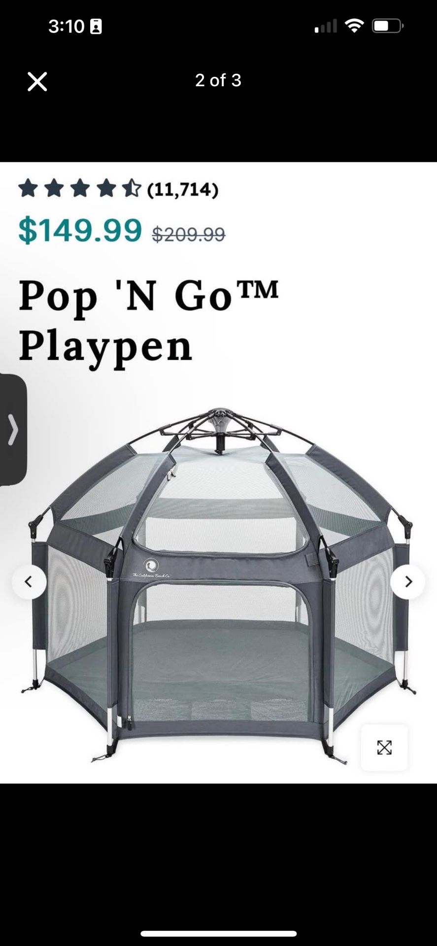 California beach Co Pop Up Tent