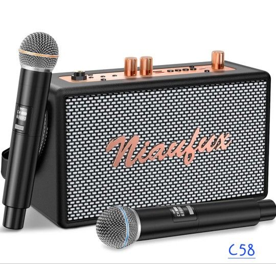 Niafux Live Karaoke Machine W/Mics