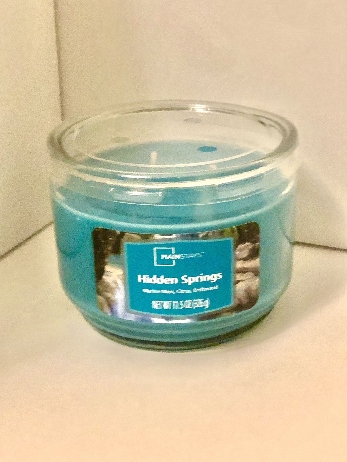 Mainstays 3-Wick Hidden Springs Scented Candle | Refreshing Home Fragrance | Aromatic Relaxation