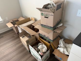 Moving Boxes and packing paper