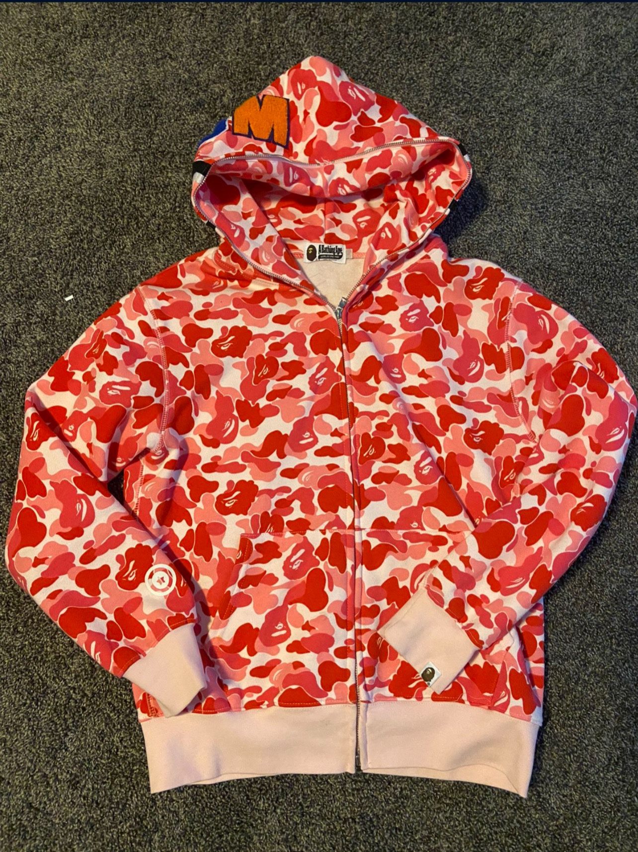 Pink Bape Full Zip-Up Hoodie