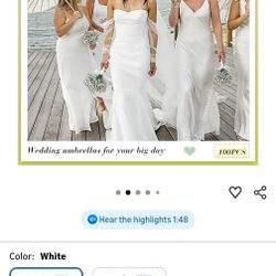 [BRAND NEW] Paper Parasol Umbrellas (Set of 100)