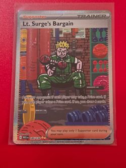 Pokémon Trainer Lt. Surge's Bargain Mega Evolutions SIR