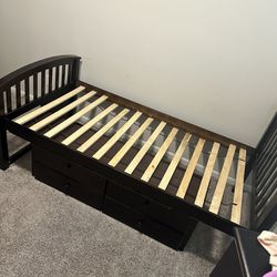 Twin Bed With Drawers- Pick Up 