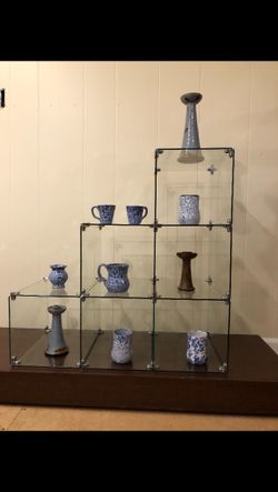 Stair Step Design Glass Display