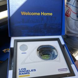 Los Angeles Rams Season Ticket Member Box - SoFi Stadium Inaugural Season (Framed Collectible