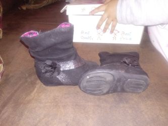 baby girl black boots