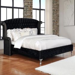 New Queen Platform Bed Frame Box Spring Not Required