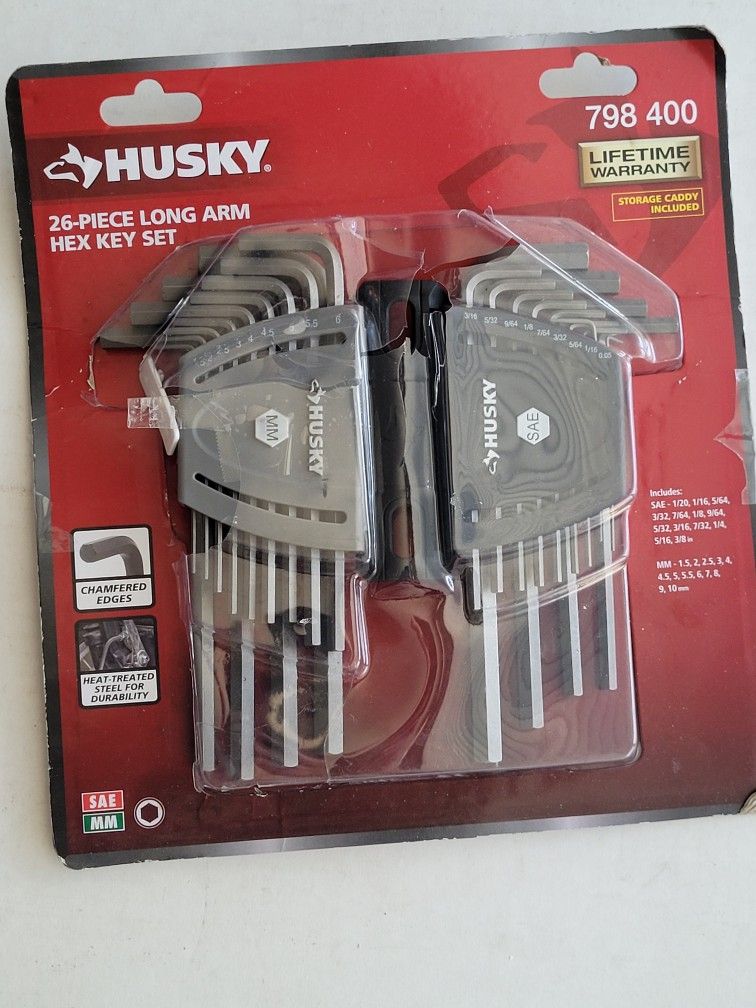 Husky 26 Pc Hex Wrench Key Set