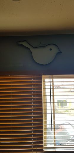 Pajaro d metal grande buen estado