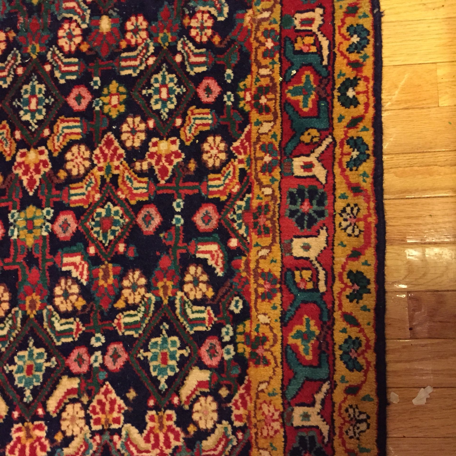 Gorgeous genuine persian rug Hamadan mahali runner